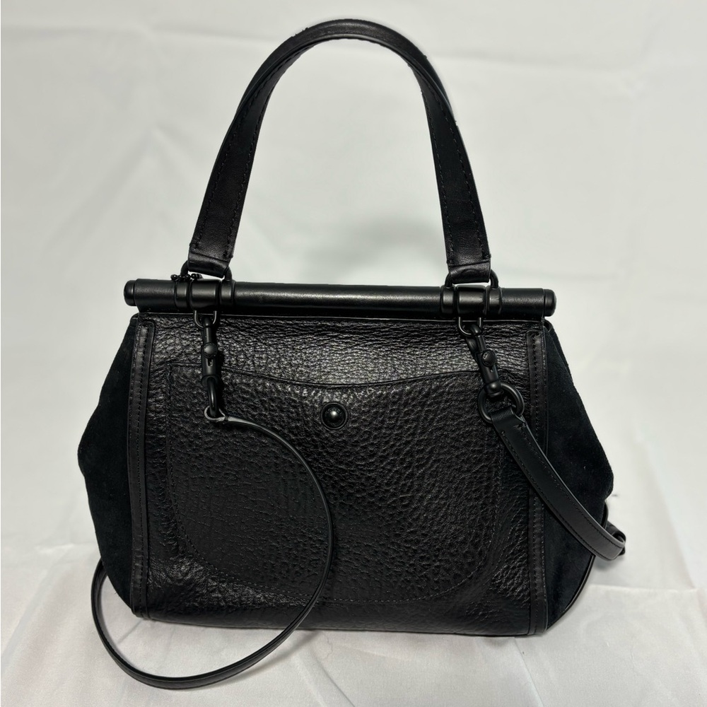 Coach Black Leather Satchel - Picture 5 of 9